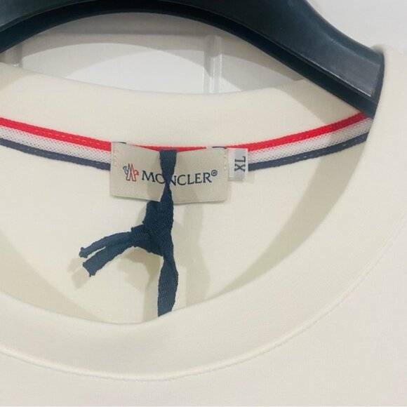 Moncler Men’s Logo Patch Crewneck Sweatshirt XL - Picture 5 of 6